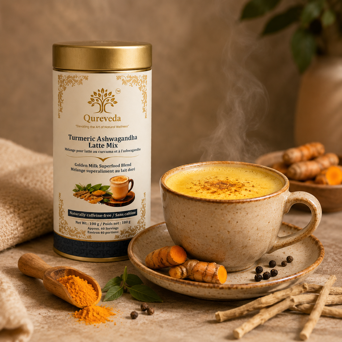 Turmeric Ashwagandha Latte Mix