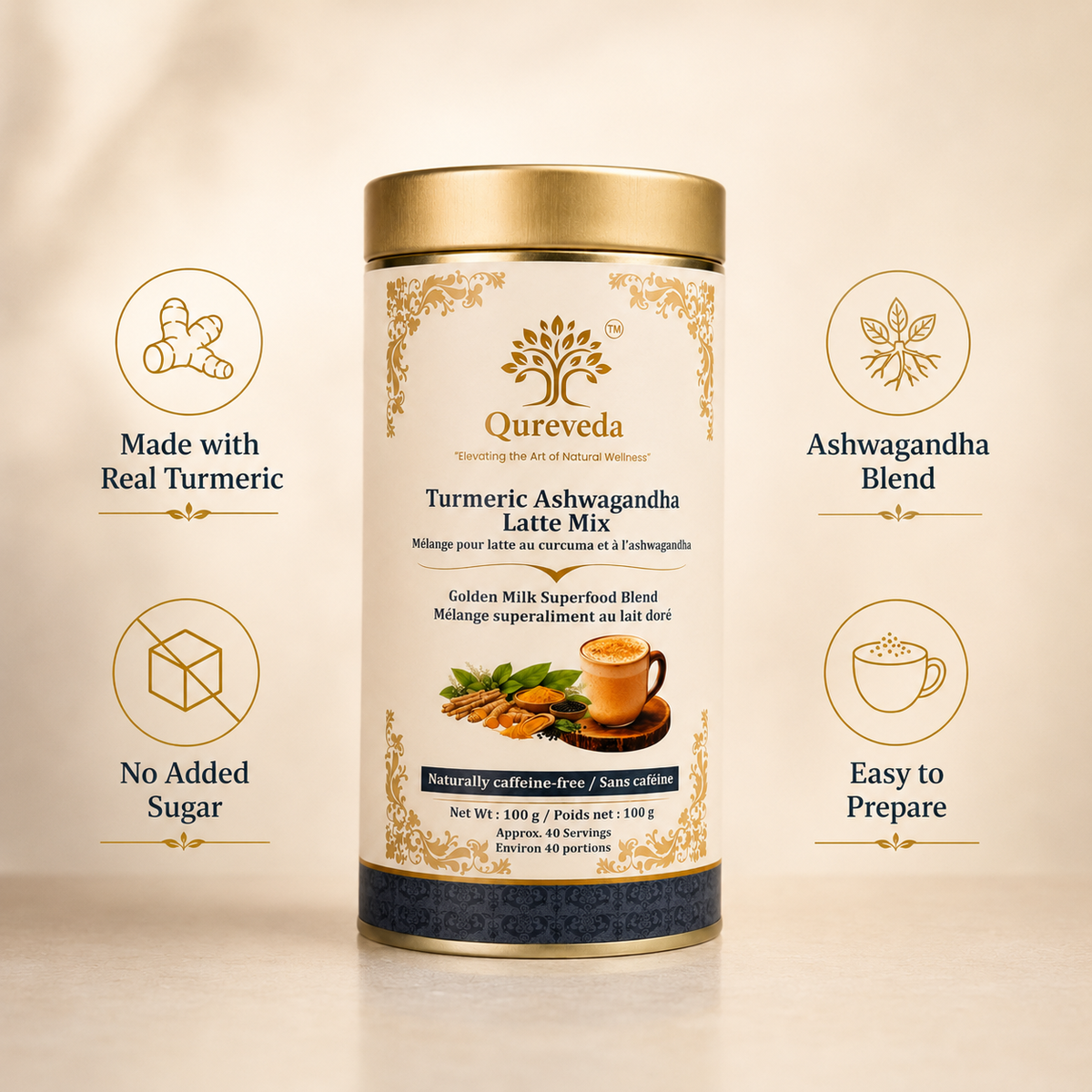 Turmeric Ashwagandha Latte Mix