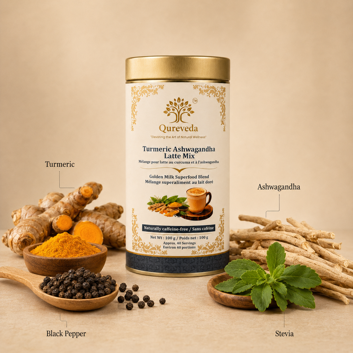 Turmeric Ashwagandha Latte Mix